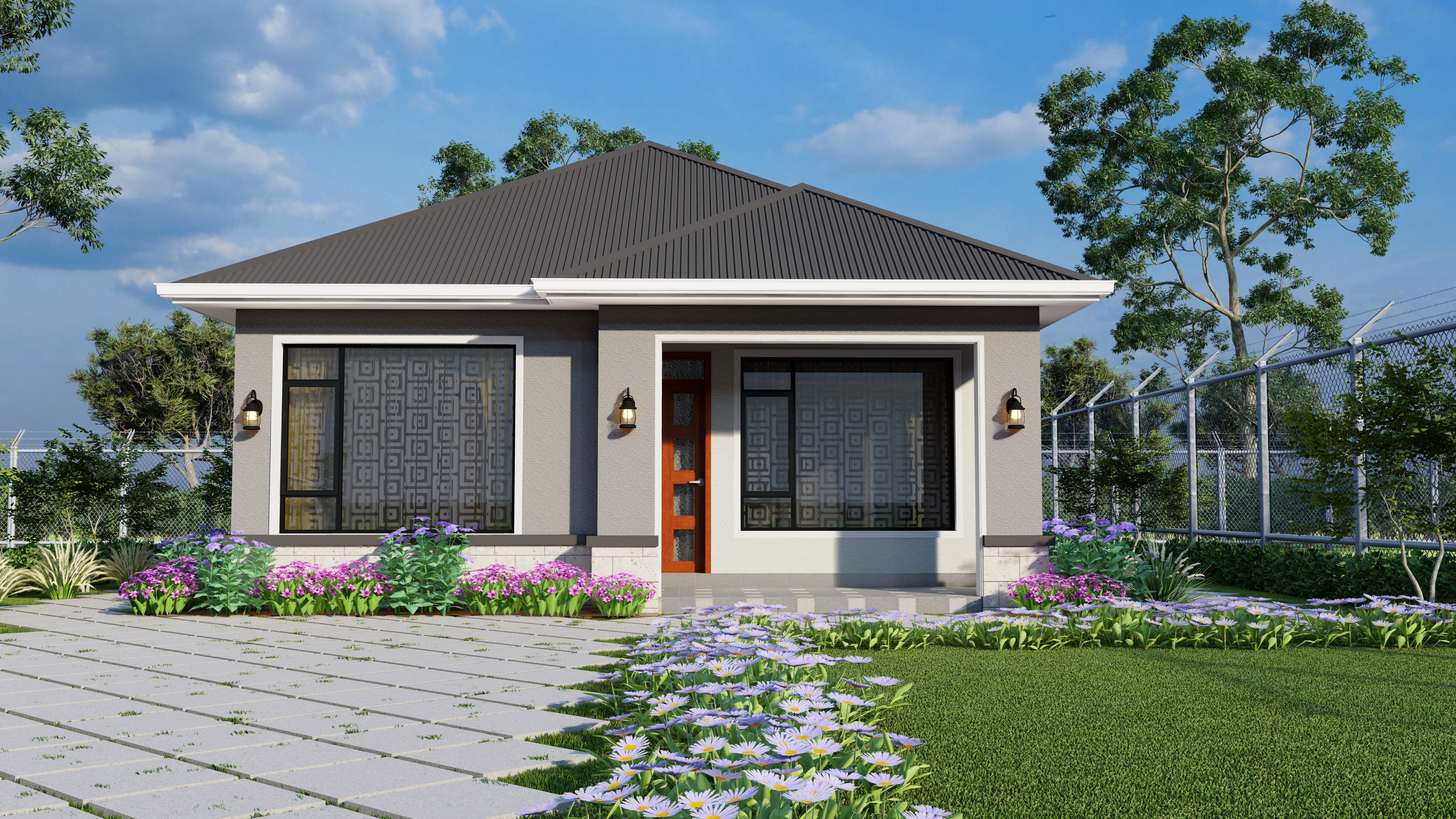 Exclusive 2 bedroom bungalow design